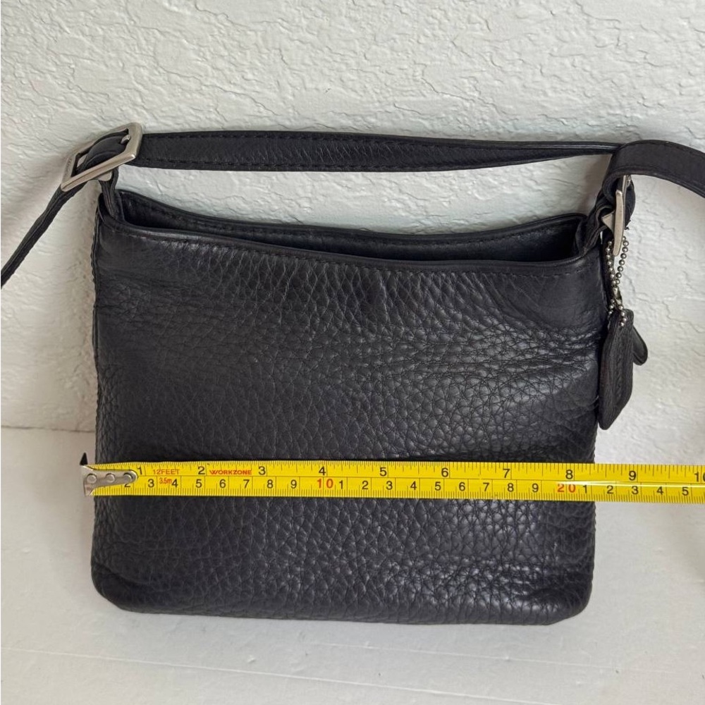 Coach Hudson Vintage Dark Brown Pebbled Leather Crossbody Bag - Picture 5 of 14